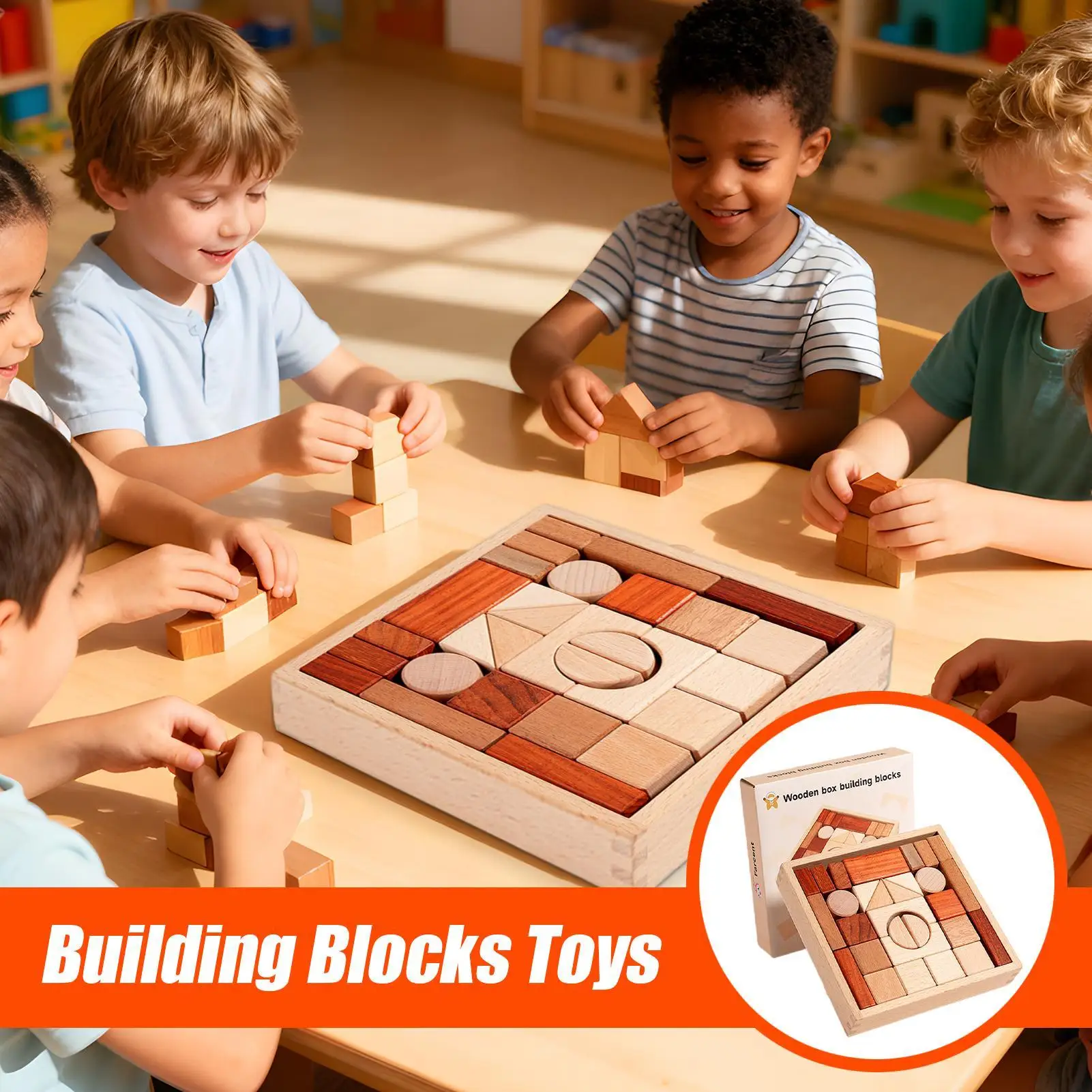 كتل خشبية للأطفال لعبة تعلم تعليمية للأطفال ألعاب تعليمية خشبية لمرحلة ما قبل المدرسة لألعاب ما قبل المدرسة للأطفال