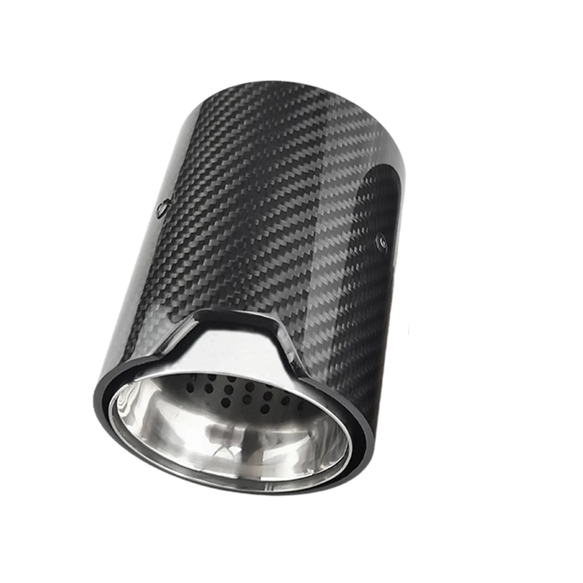 

For M2 F87 M3 F80 M4 Exhaust Modified Suitable Cars Carbon Fiber Tail Muffler Burnt Blue Pipe Tips Silver Inlet