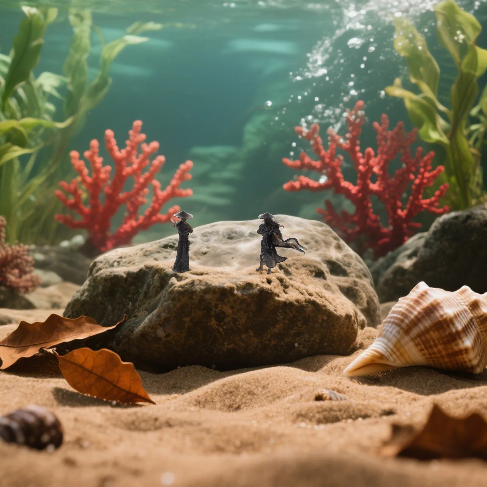 

2pcs Ancient Style Warrior Figurines Miniature Plastic Sculptures For Bonsai Fish Tank Garden Decor Home Office Diy Display
