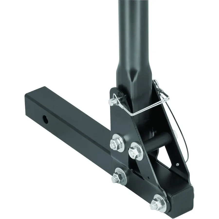 63124 Eclipse Preto 2 Polegadas Quadrado 4 Porta-Bicicleta para transporte de ciclismo ao ar livre seguro e conveniente com design durável a