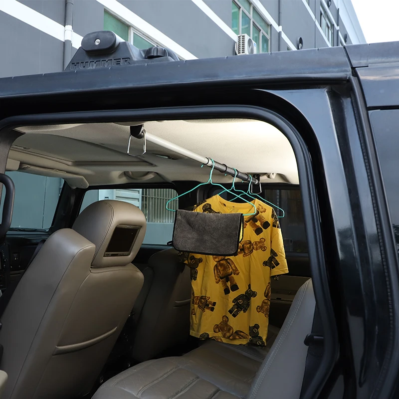 

For 2003-2009 Hummer H2 Interior Clothes Hanging Rod Car Mounted Retractable Drying Rod Car tools Accessoriese