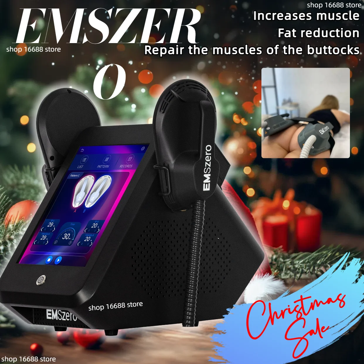 

Christmas Sale Professional EMSzero Body Sculpt Machine 6500W Muscle Stimulator 200Hz EMS RF Portable EMSzero Slimming Device