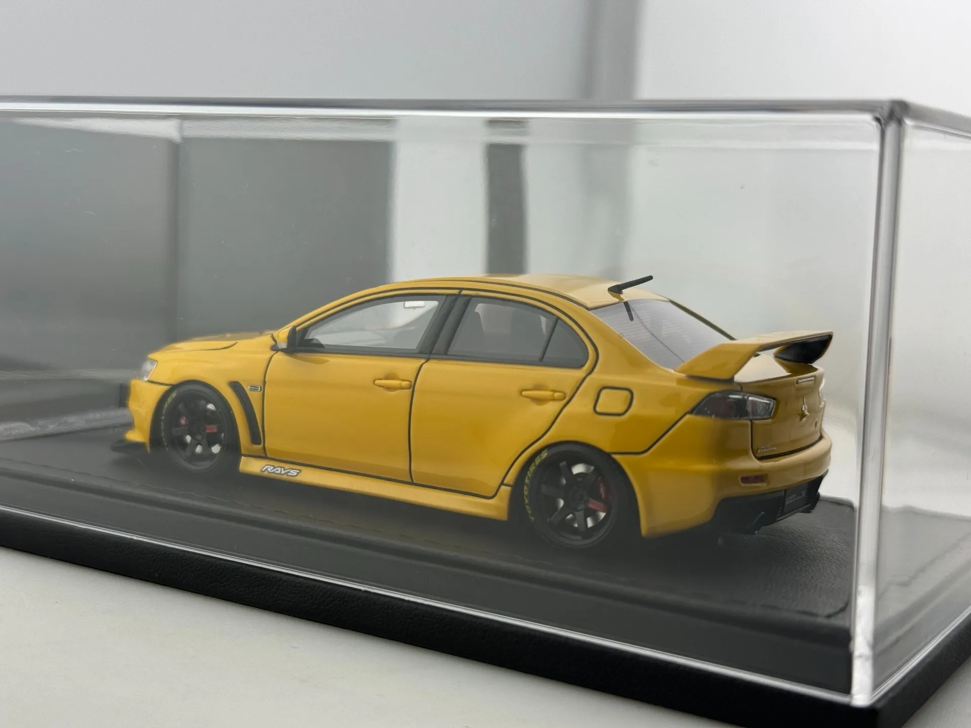 Moulé sous pression IG 1/43 échelle Mitsubishi Lancer Evolution X (CZ4A) modèle de voiture en alliage jouet à collectionner cadeau Souvenir affichage ornement