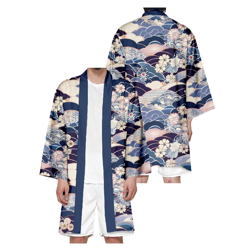 

Men's Japanese Long Kimono Cardigan Women Samurai Costume cardigan Traditional Dress Kimono Yukata Fashion Shirt