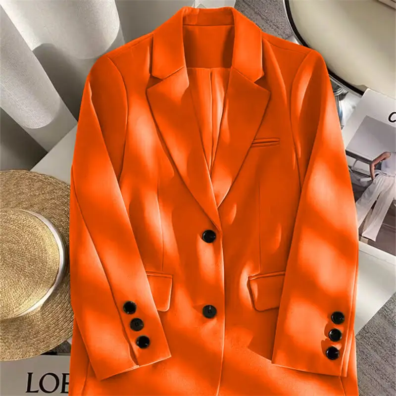 Nouveau costume de printemps 2025 veste de costume pour femmes avec petit tempérament et sensation haut de gamme ample décontracté Chic élégant mode manteau haut