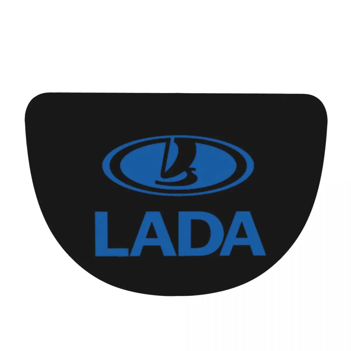 Best Seller Lada Car Merchandise Soft Flannel Half Round Doormat Non Slip Bathroom Mat Absorbent Floor Carpet for Living Room