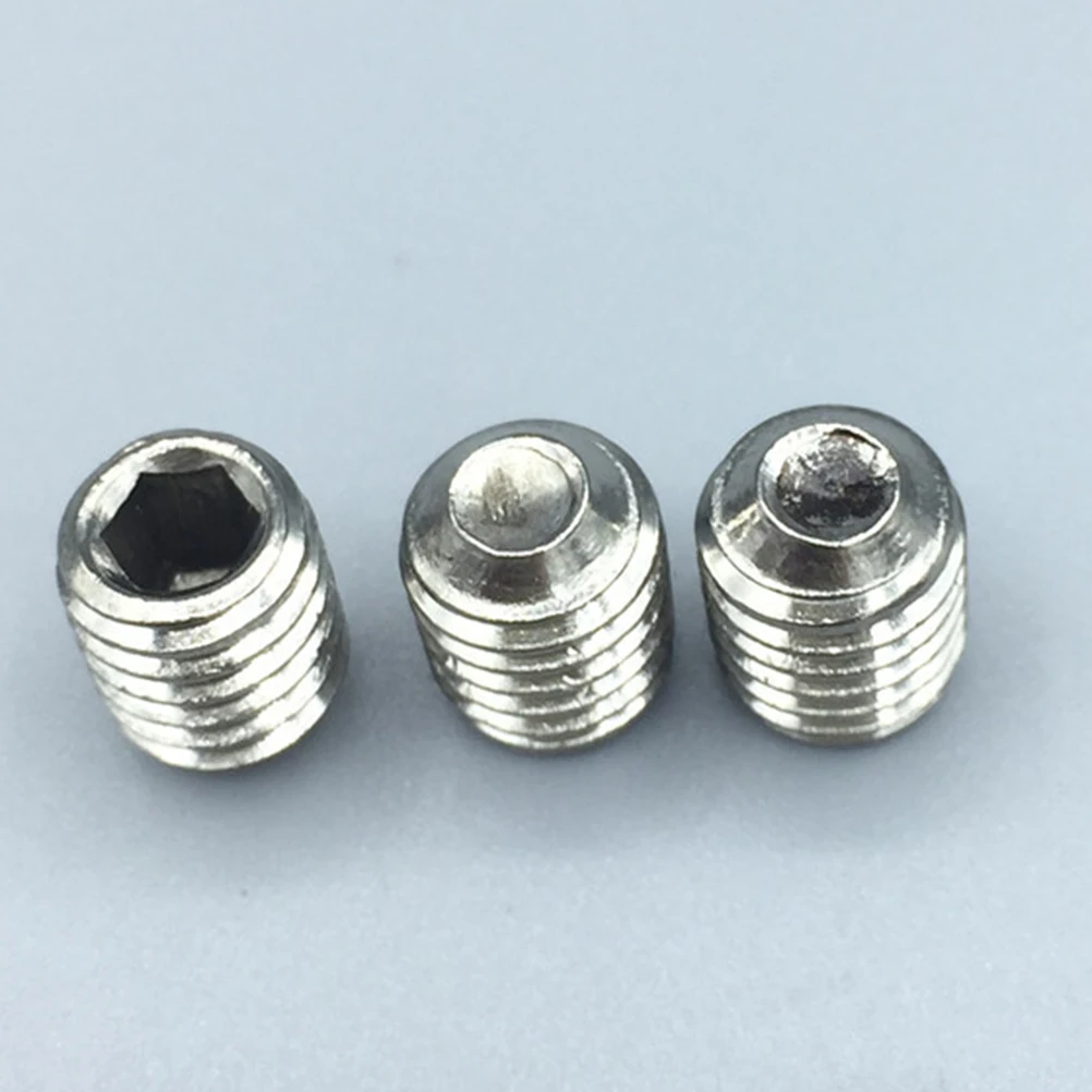 

200pcs Stainless Steel Allen Head Socket Set Screw Assortment Kit Socket Set Screw with Internal Drive (Silver)