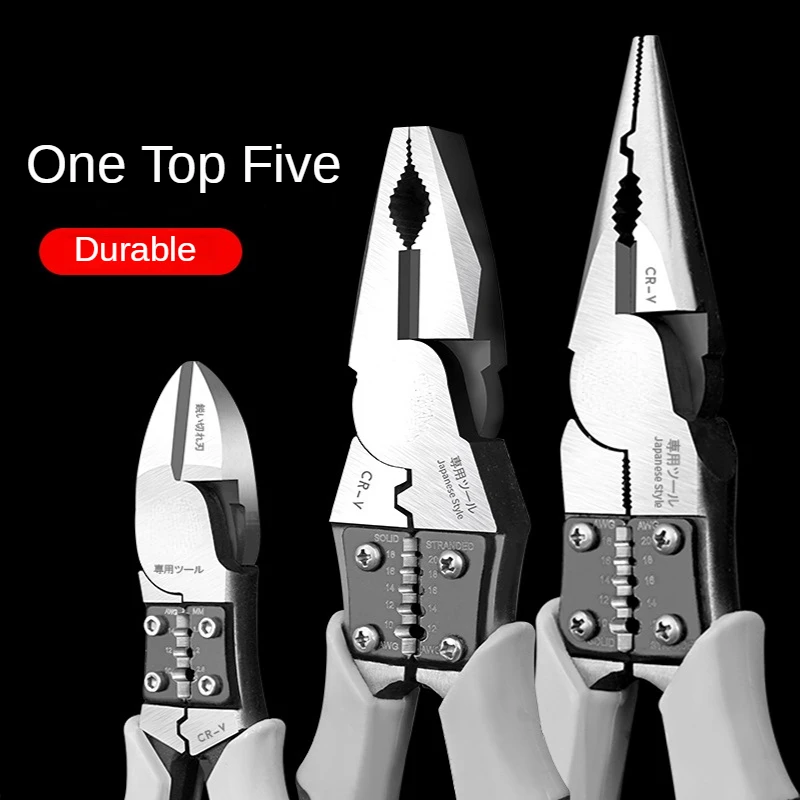 

Multifunctional Universal Diagonal Pliers Needle Nose Pliers Hardware Tools Universal Wire Cutters Electrician Crimping Pliers