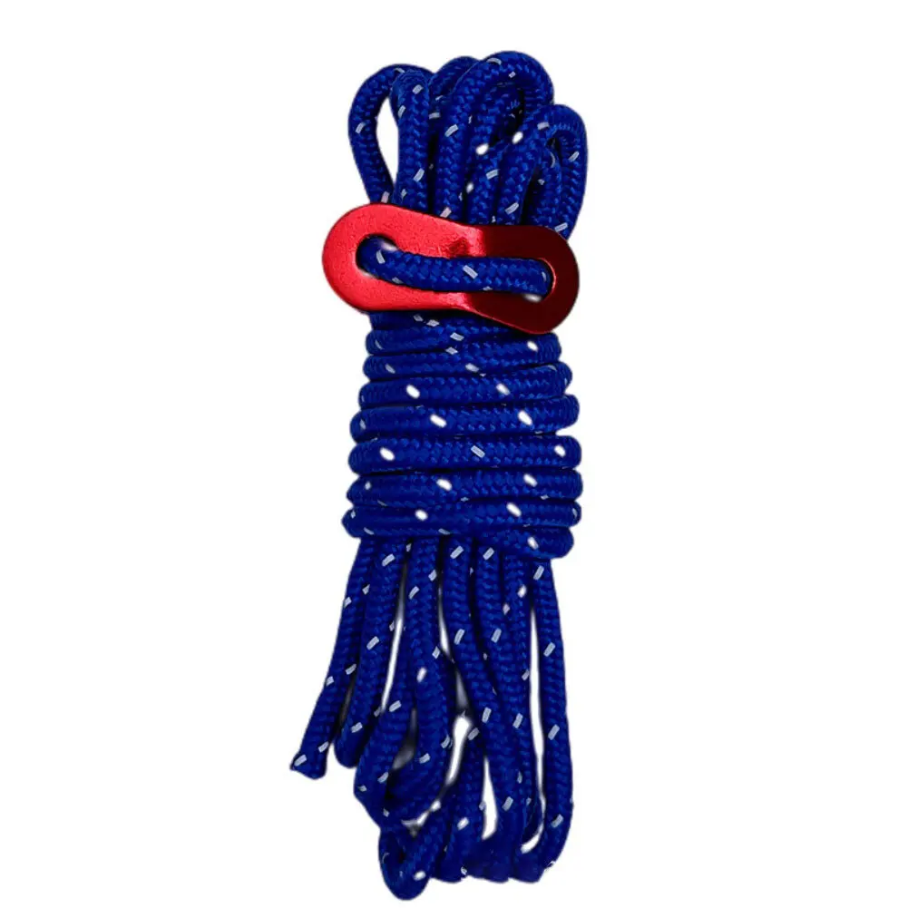

Camping Reflective Rope For Outdoor Use 4mm*4m Adjustable Windproof Awning Rope Lightweight Portable With Alloy Buckle