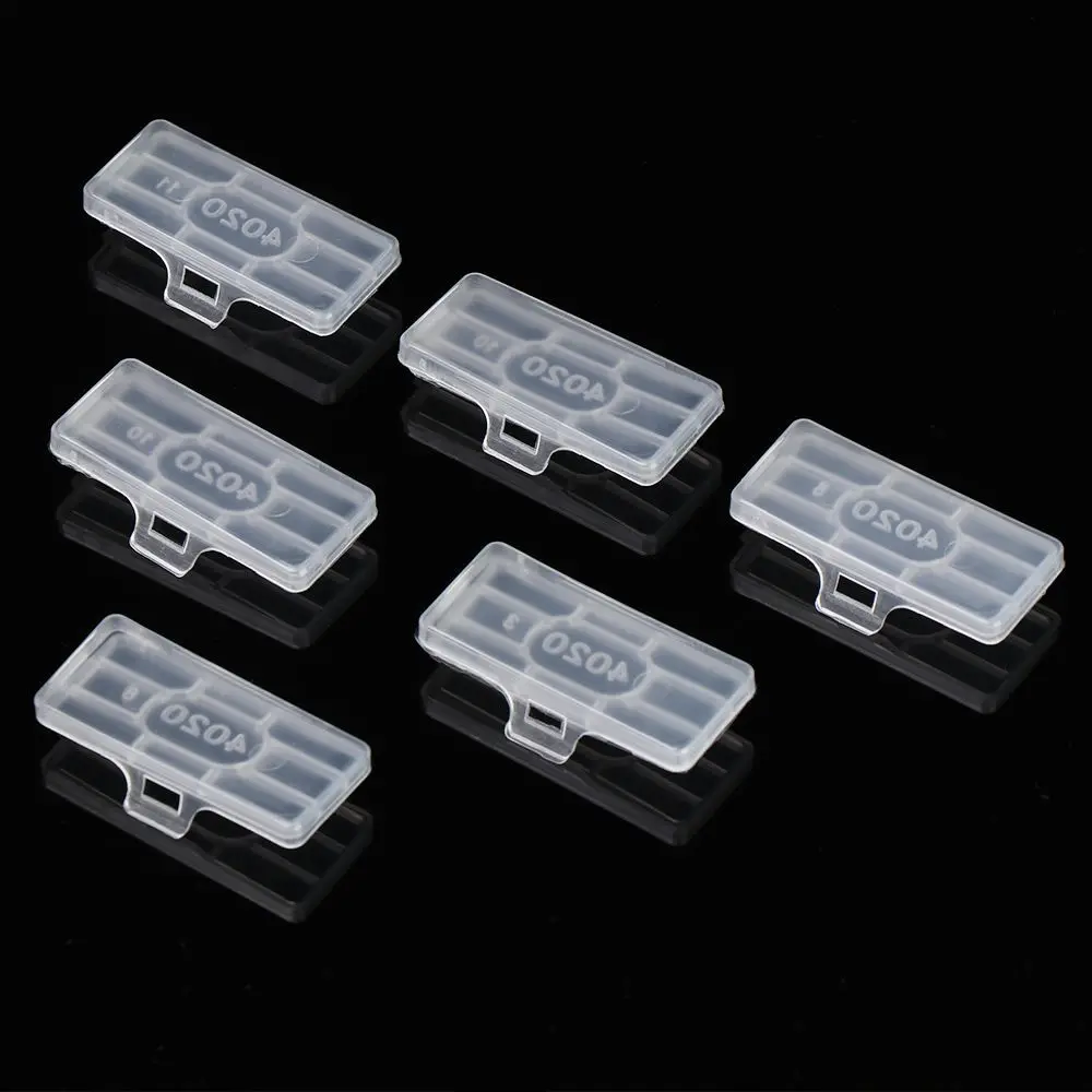 50PCS Waterproof Transparent Display Identification Box Cable Tie Marker Tag Cable Sign Cards Label
