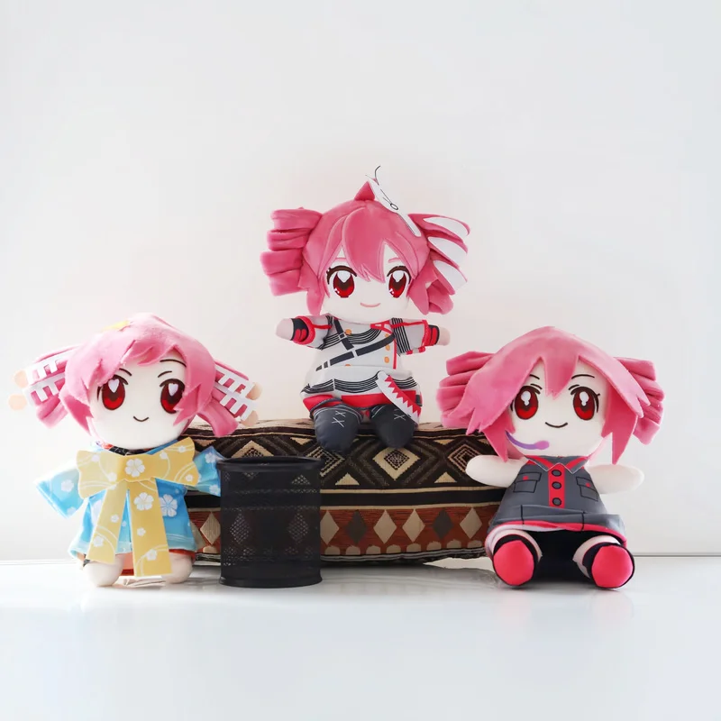 

Kasane Teto Anime Plush Pillow Soft Stuffed Toy Vtuber Diva Kawaii Home Decor For Children And Adults Gift