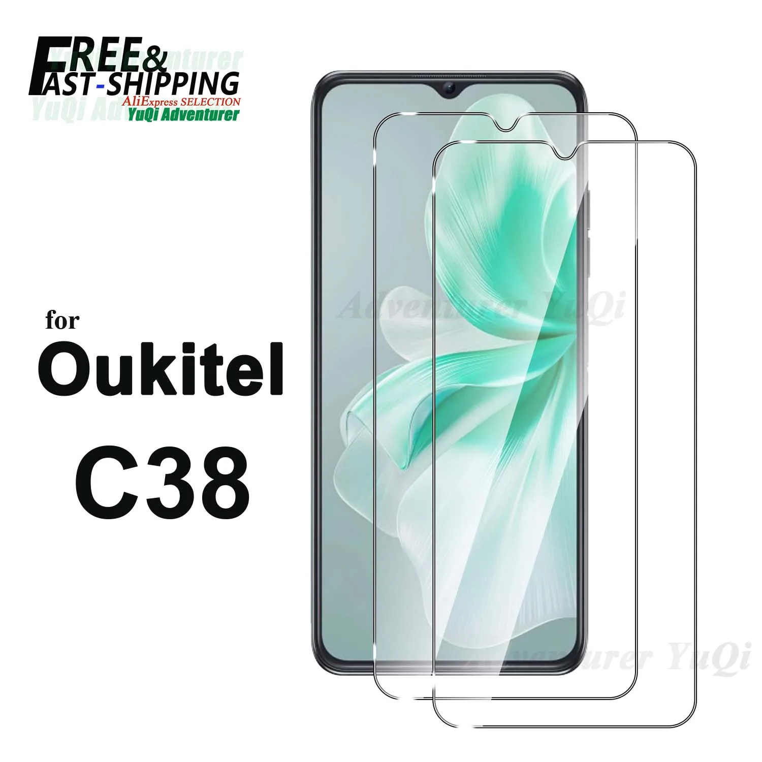 

Screen Protector For Oukitel C38 Tempered Glass HD Crystal High Aluminum 9H Case Friendly Anti Scratch