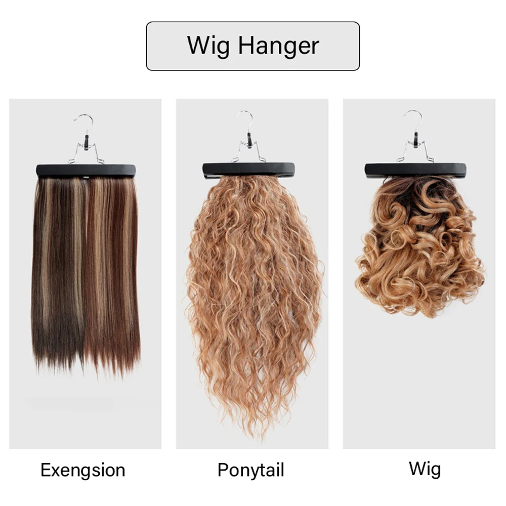 Hair Extension Hangers For Wig Storage Space Saving Hanging Storage Clips With Hook For Hairpin Weft Extension Clothes Pins