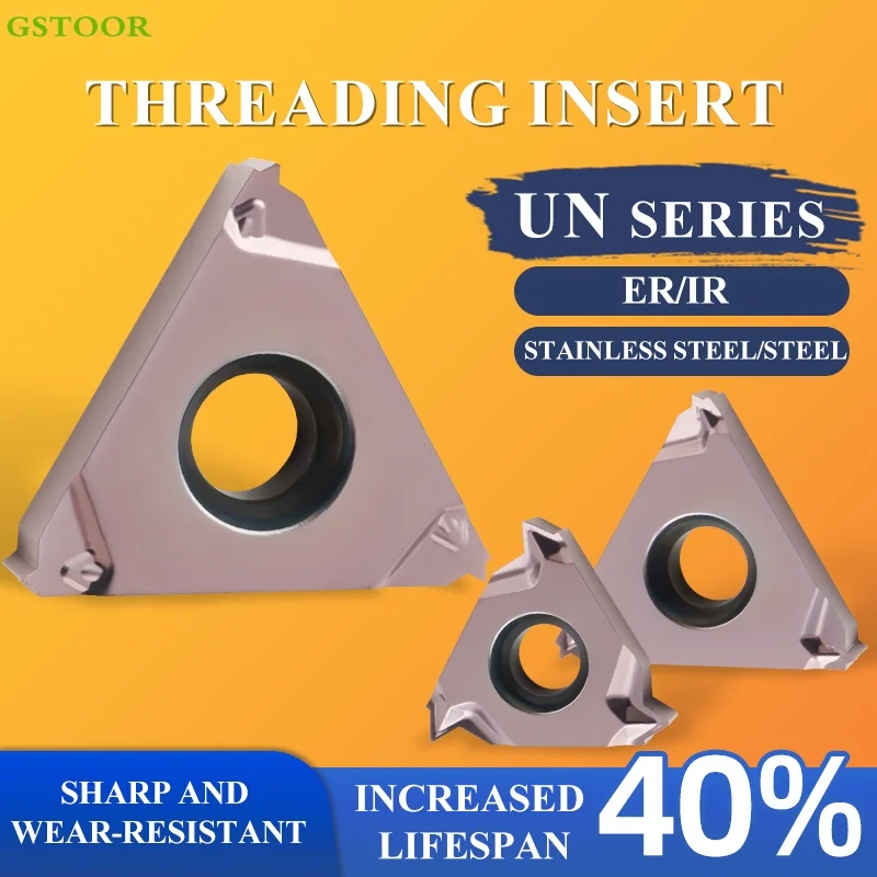

16ERM/IRM 10UN-32UN Резьбовые твердосплавные вставки Токарный станок с ЧПУ Резьбовое режущее лезвие из нержавеющей стали