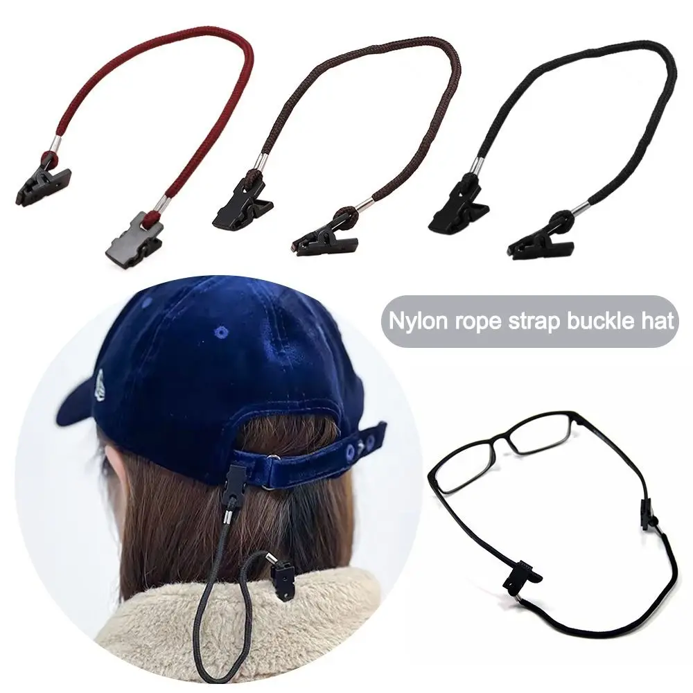 Hat Clip Holder Eyewear Retainer Hat Leash Windy Clip Cord Strap Windproof Clips Anti Fall Anti Loss Glasses Chain Hat Clip