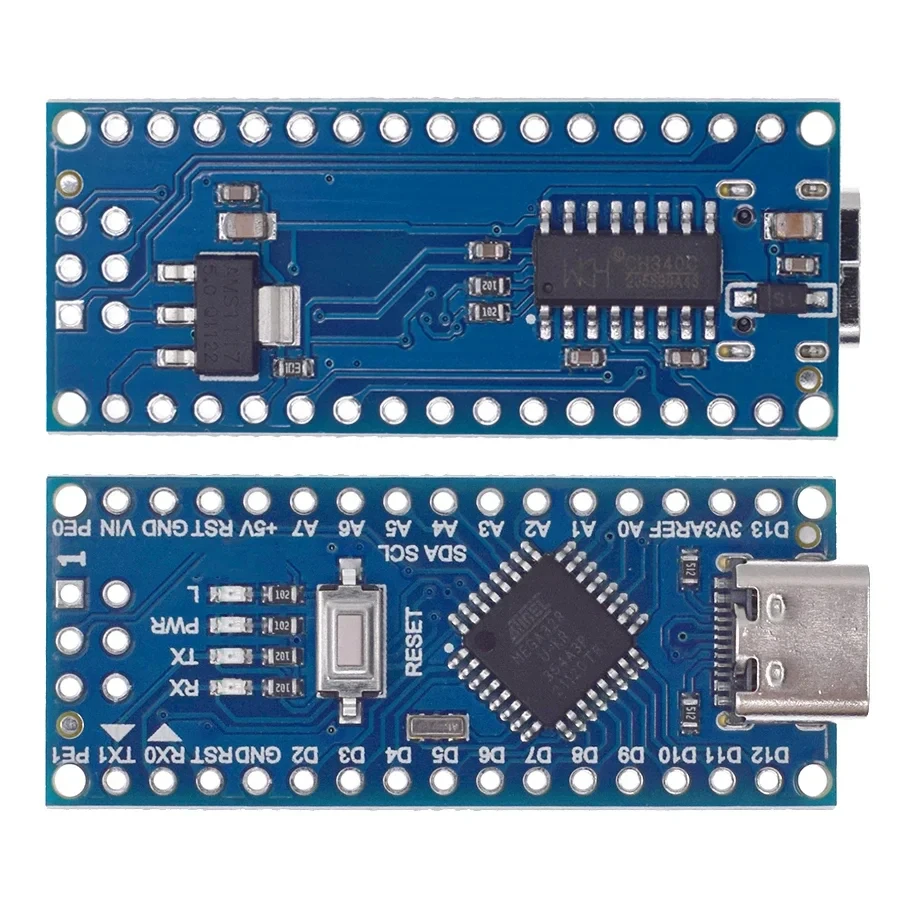 1-10 قطعة Type-C USB Nano 3.0 مع وحدة تحكم نانو متوافقة مع أداة تحميل التشغيل لـ Arduino CH340 USB driver 16Mhz ATMEGA328PB #4