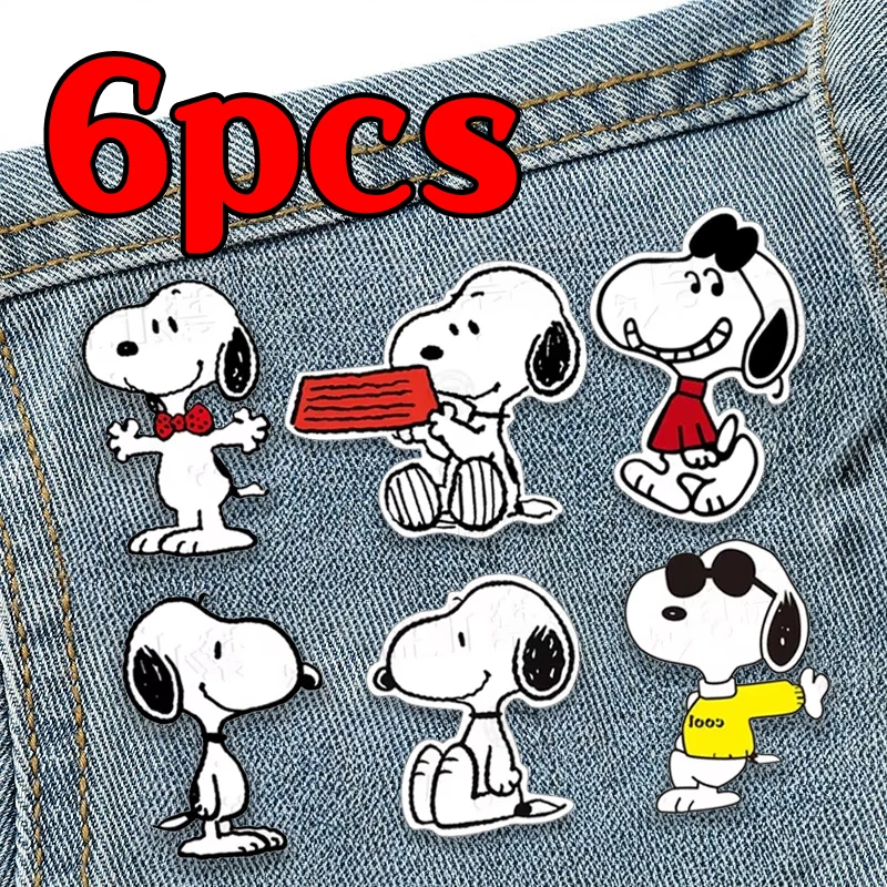 Набор-из-6-эмалевых-значков-брошей-Снупи-в-стиле-аниме-милые-значки-для-сумок-и-рюкзаков-украшения-для-мужчин-и-женщин-аксессуары-бижутерия