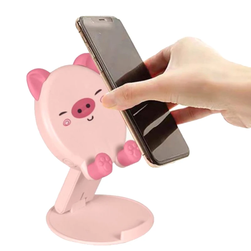 Cute Cartoon Holder Foldable Portable Cell Phone Stand Tablet Support Desktop Handset Mounting For Mobile Phone For IPad Iphone