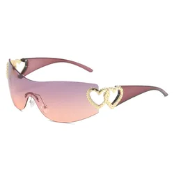 Fashion y2k Designer Sunglasses Women 2026 Luxury Trending Sunglasses Woman Shade Pink glasses Goggle 2000'S lentes de sol mujer