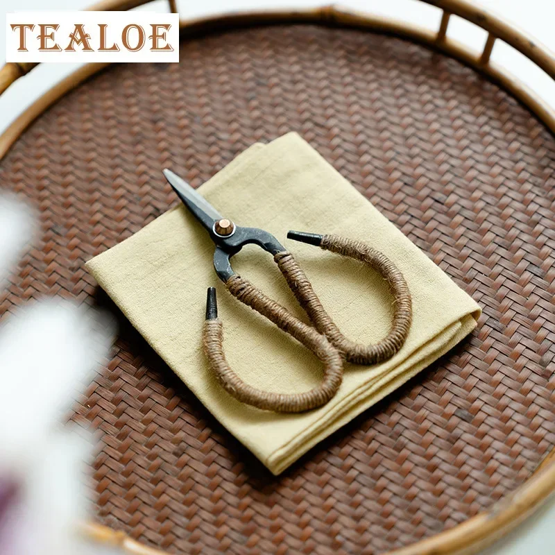 

Retro Hemp Rope Cut Tea Bag Scissors Tea Bag Scissors Fishing Scissors Hand Cross Stitch Thread Household Small Scissor