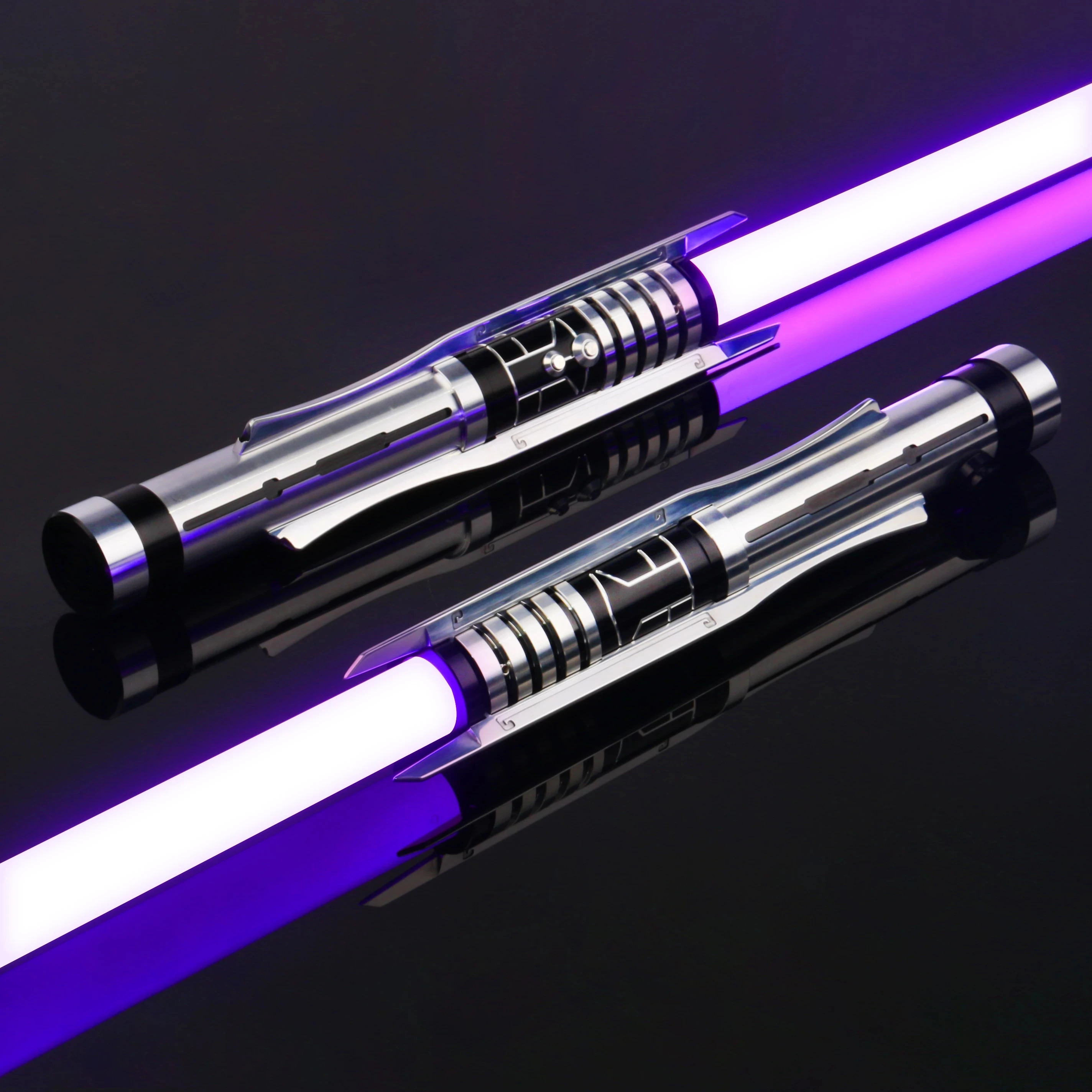 RGB Metal Lightsaber Cosplay Laser Sword Toy FX Duel Light Sword Charging Heavy Dueling 5 Set Sound 12 Color Changing