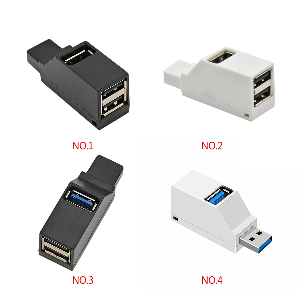 Universal Mini 3 Ports USB 2 0 3 0 Hub Laptop PC High Data Transmission Speed USB Splitter Adapter