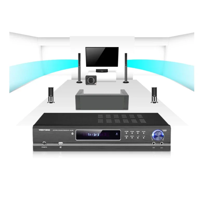 KYYSLB 220V Blueteeth Amplifier 650W 5.1 Channel Home Theater System Audio High Power Music Sound Speaker Amplifier Player