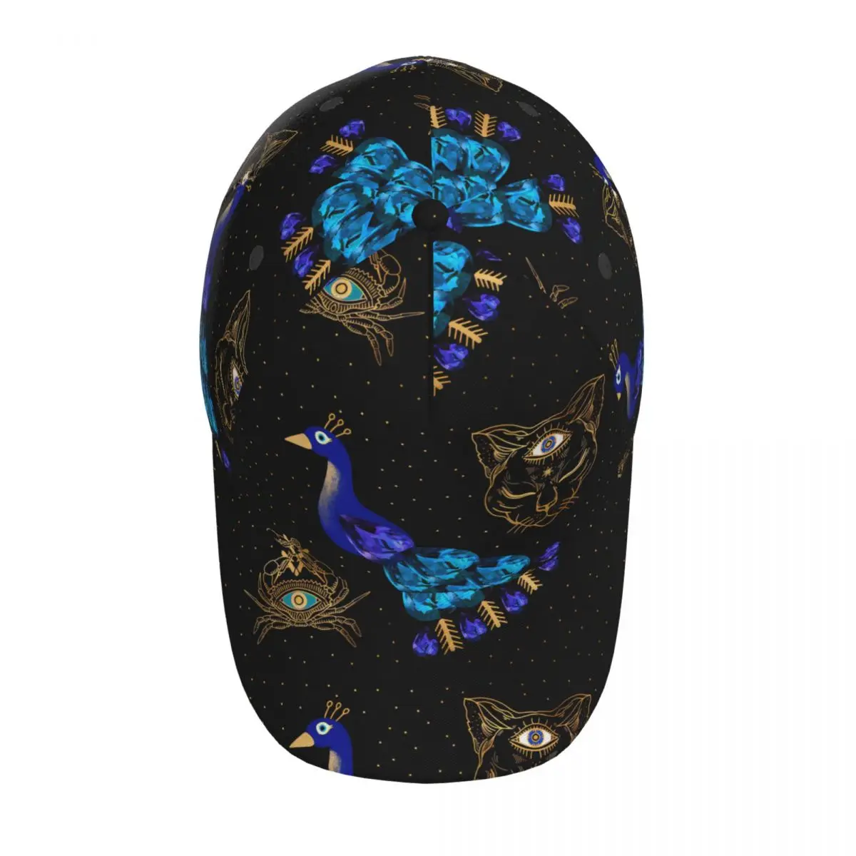 Peacock And Cat Baseball Cap Hat for Men Women Hip Hop Hats