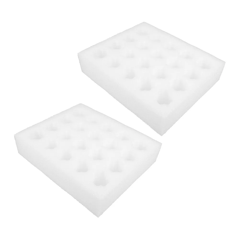 2Pcs Foam Egg Tray 20 Cells Thickened Pearl Cotton Egg Holder Shockproof Storage Organizer for Camping Shipping Logistics