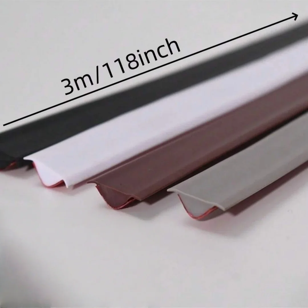 1PC 1/2/3meters Flexible Trim Caulk Strip Wall Moulding Trim, Peel and Stick Trim for Wall Corner Deco, Ceiling