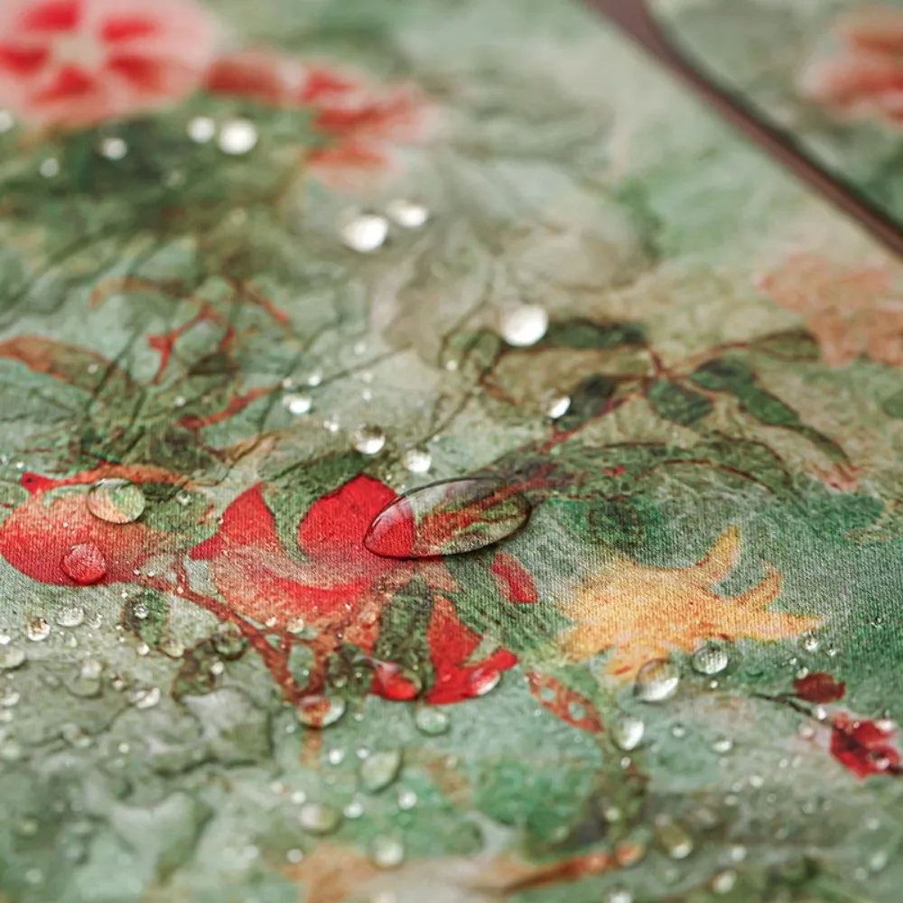 Vintage Zen Table Runner Double Sided Waterproof Tea Ceremony Table Runner Chinese Style Handmade Long Tablecloth
