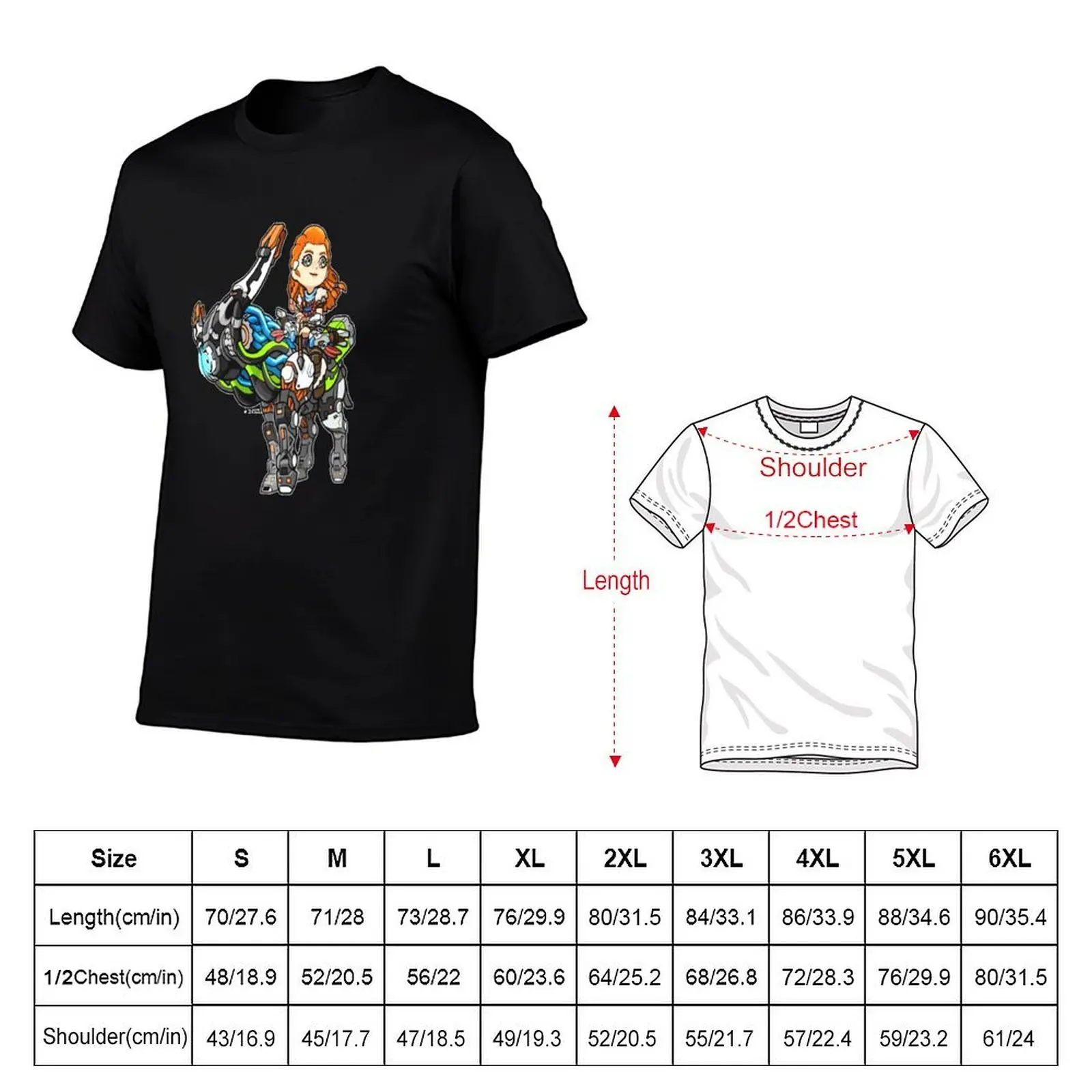 horizon zero dawn T-Shirt summer top korean fashion mens fashion