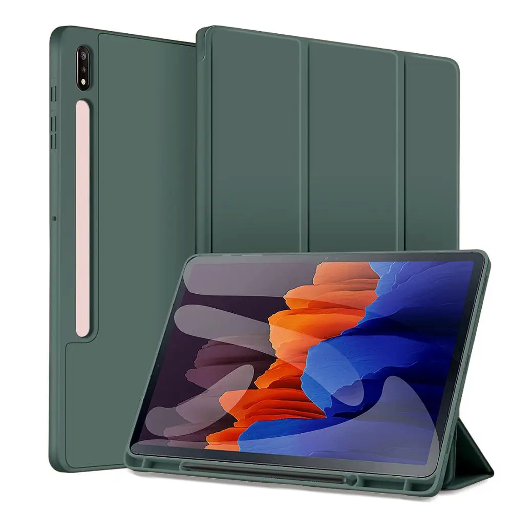 Smart Case für Samsung Galaxy Tab A11 PLUS 11 S8 S7 A9 11 8.7 S10 S9 Fe 10,9 S6 10,5 Funda Galaxy Tab S10 s7 S8 S9 Fe Plus 12,4 13,1 mit Stift halter Abdeckung