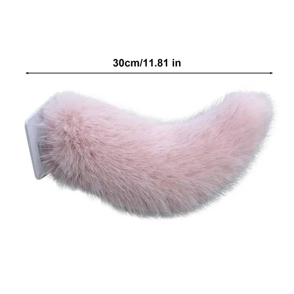 Plush Tail Car Accessory Electric Plush Wagging Tail with Remote Control Realistic Faux Fur Car Tail Decoration Rechargeable