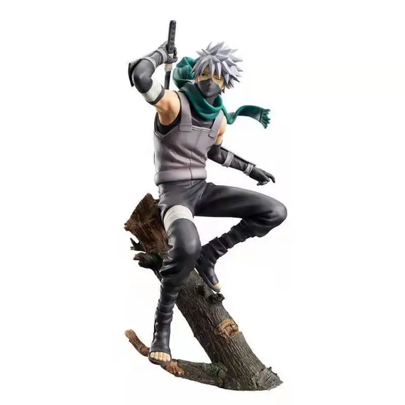 Naruto Hatake Kakashi two-dimensional anime peripherals creative desktop figure car chassis decorative ornaments holiday gifts