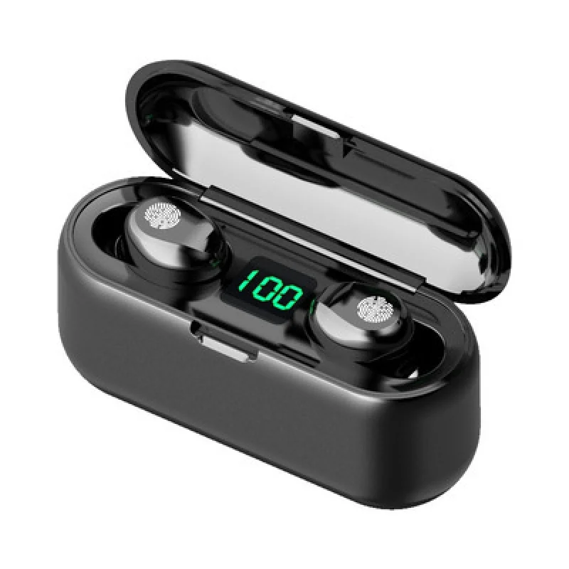 

F9-5C M35 Woodgrain Wireless Bluetooth Earphones, TWS Mini In-Ear Gaming 5.1 Bluetooth Earphones