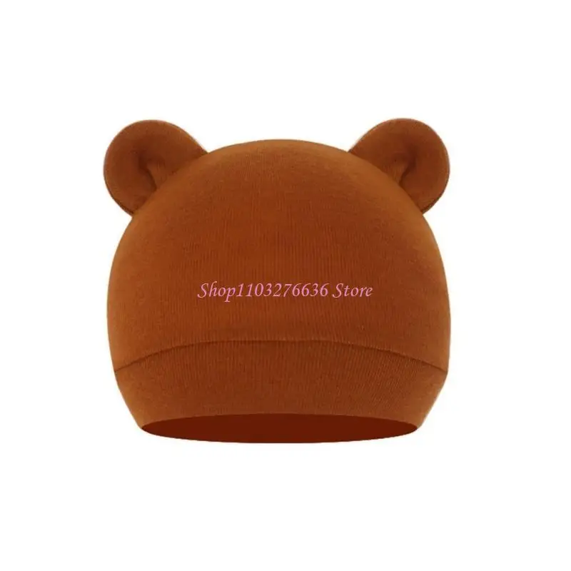R6FD Mũ trẻ sơ sinh Mũ ấm Cotton Gấu mũ và bé gái Mũ mũ trai dễ thương Mũ cho trẻ