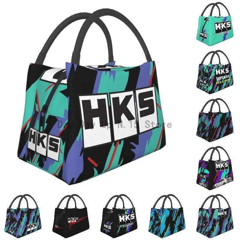 HKS Retro Pattern Thermal Insulated Lunch Bags Women Portable Lunch Container for Work Travel Multifunction Meal Food Box