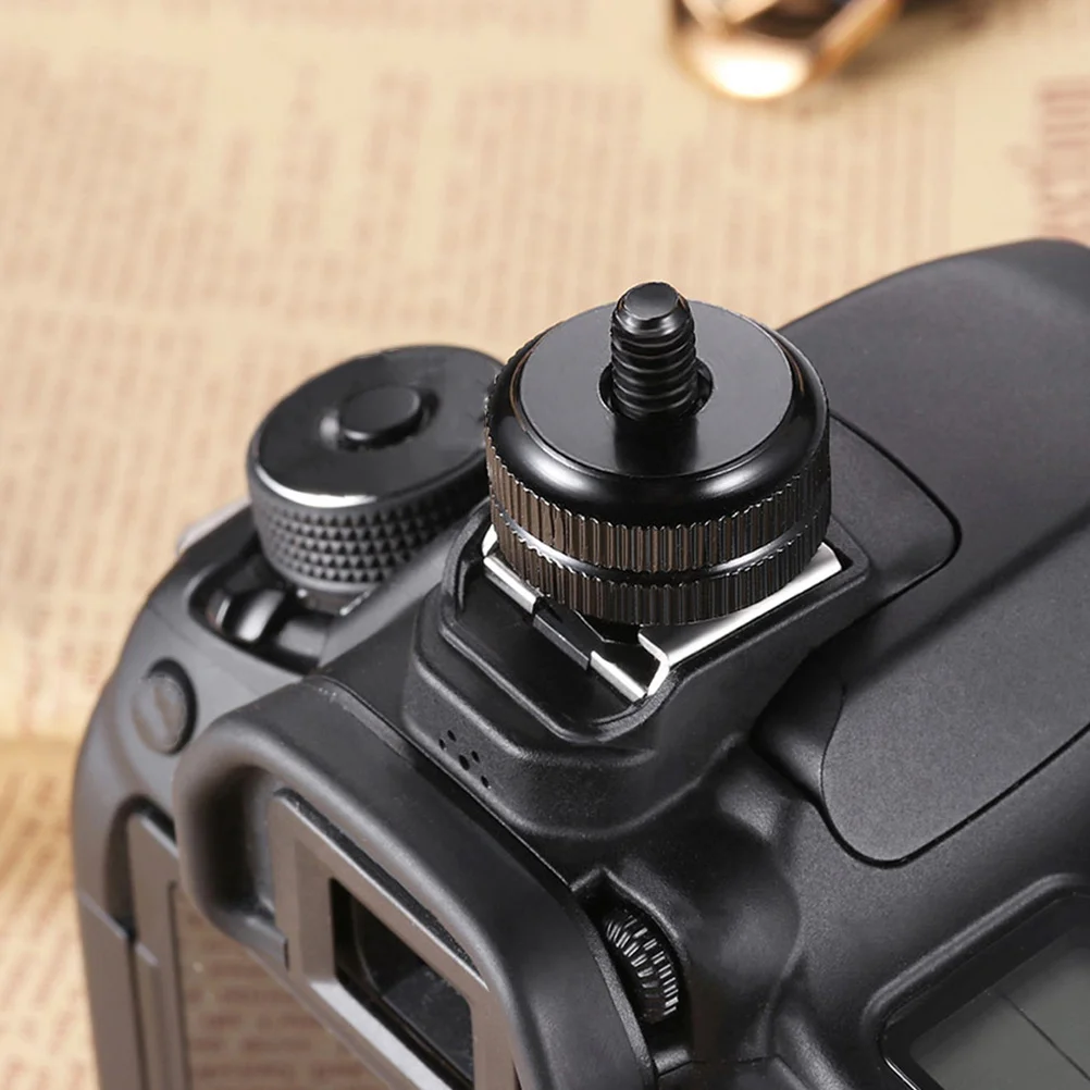 

4Pcs Hot Shoe Mount Camera Cold Shoe Adapter Aluminum Alloy Durable Flash Holder Tripod Screw Adapter Replacement