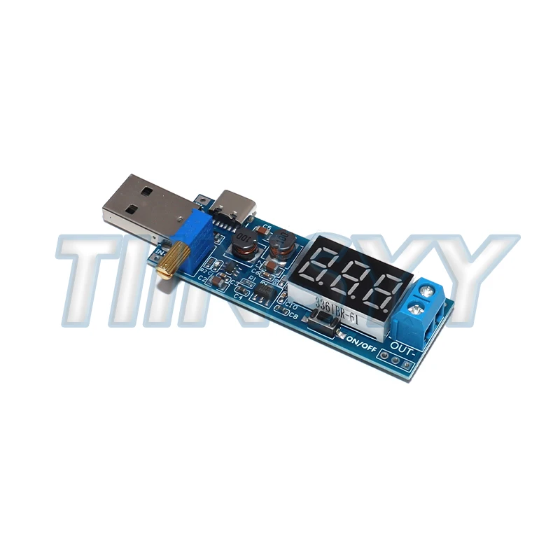 1pcs Boost Buck Converter USB Step UP / Down Power Supply Module DC-DC 5V to 3.3V / 12V Adjustable Out DC 1.2V-24V