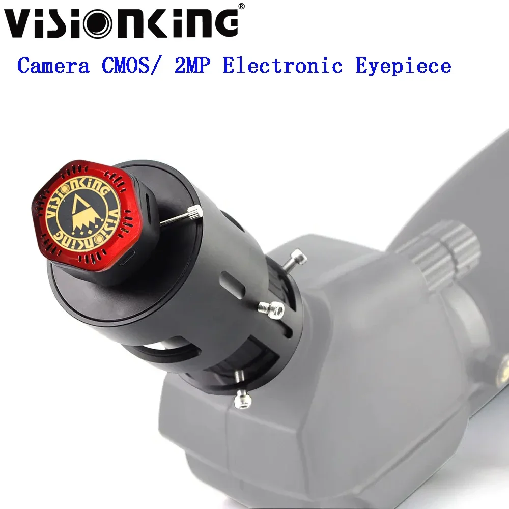 Visioking-Télescope wifi avec caméra CMOS/ 2MP, appareil électronique EySIM, 1/3 pouces pour repérage, copcope sincmonoculaire