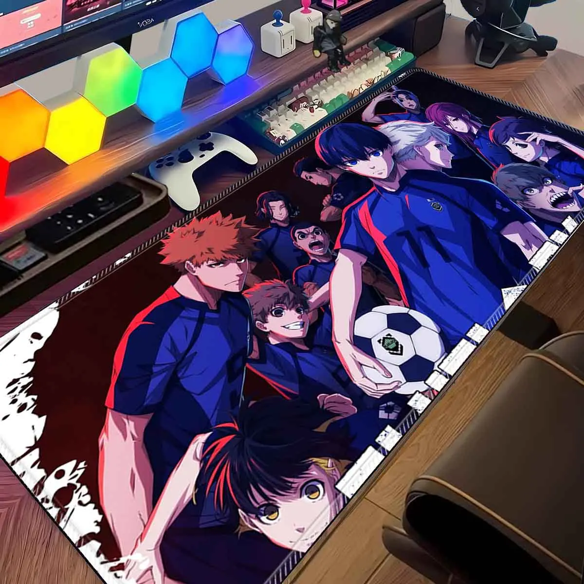 

Anime Blue Lock Mousepad HD Printing Computer Gamers Locking Edge Non-slip Mouse Pad XXL Office Keyboard PC Gaming Desk Mat