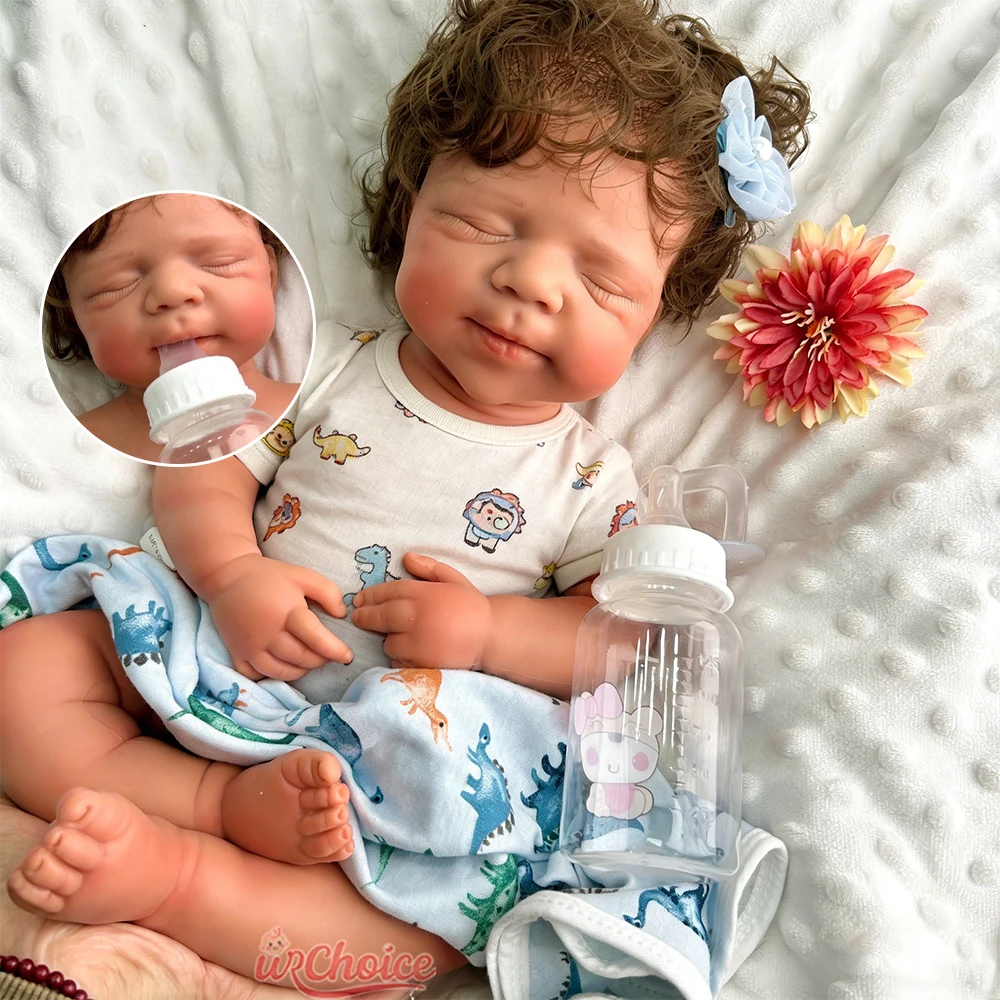 

48 см мягкая силиконовая кукла реборн для маленьких мальчиков Pascale всего тела с укорененными волосами, реалистичная 3D утяжеленная кожаная кукла для коллекционера художника