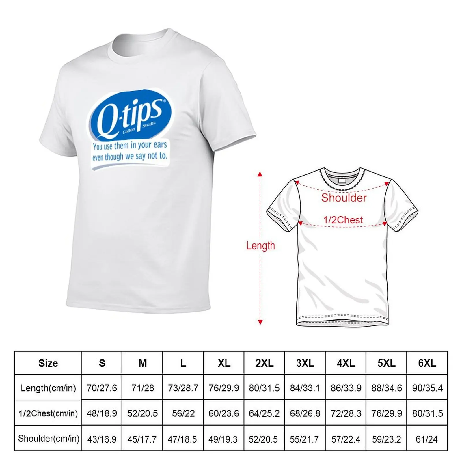 Q-tips T-Shirt anime cheap stuff shirts graphic tee men