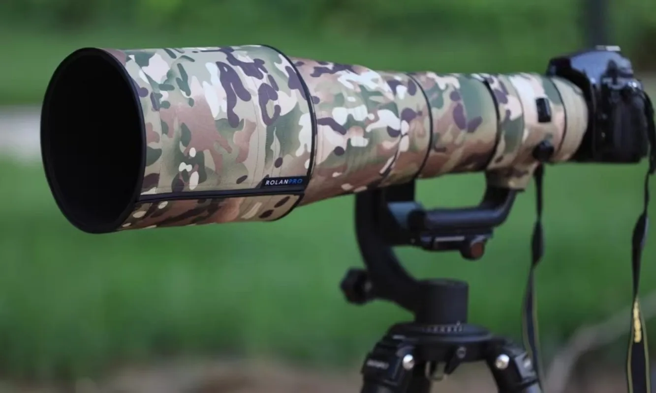 ROLANPRO Waterproof Lens Camo Coat for Nikon AF-S 500mm F/4E FL ED VR Cover Protective Sleeve Case Canon 500 f4e DSRL FOTO Bag