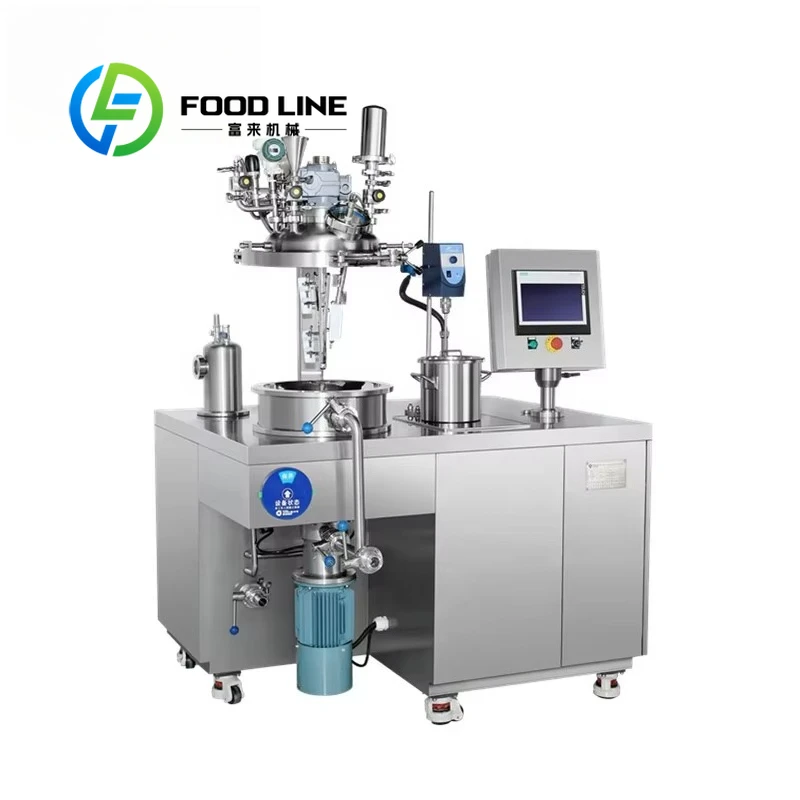 Customize High Quality Automatic Desktop Vacuum Homogenizer Emulsifier Cosmetic Chemical Face Body Cream Mixing