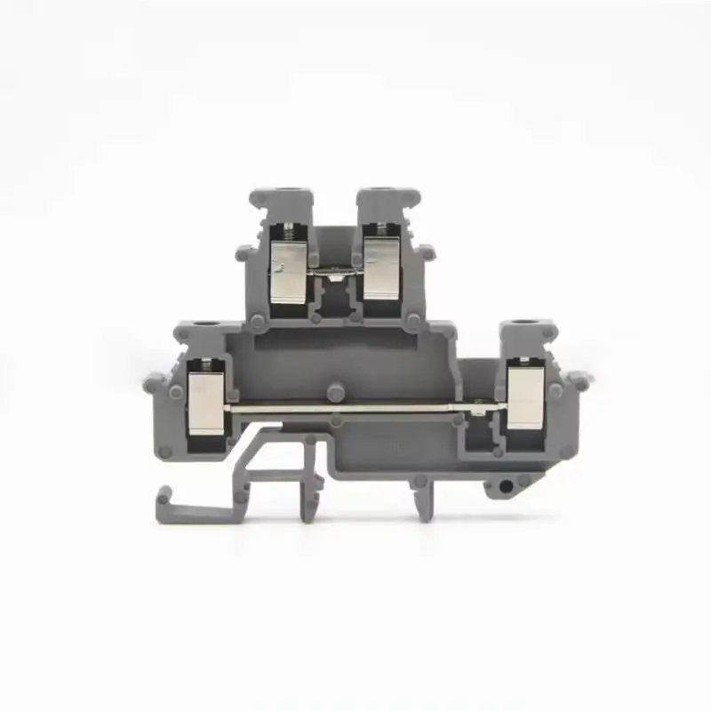 60pcs MBKKB 2.5-LA 500V/24A 4m㎡ Din rai screw terminal block mini double level terminal block Approved by U/L CE RoHS