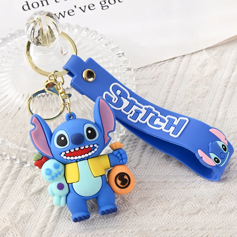 พวงกุญแจสติทช์น่ารัก การ์ตูน พีวีซี พลาสติกนิ่ม จี้ห้อยกระเป๋านักเรียน ของตกแต่ง กล่องสุ่ม ของขวัญ