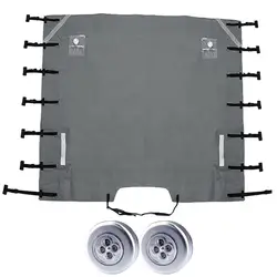 RV Towing Cover Waterproof Towing Cover For Caravan Dustproof Caravan Towing Cover Motorhome Front Protector Caravan Covers