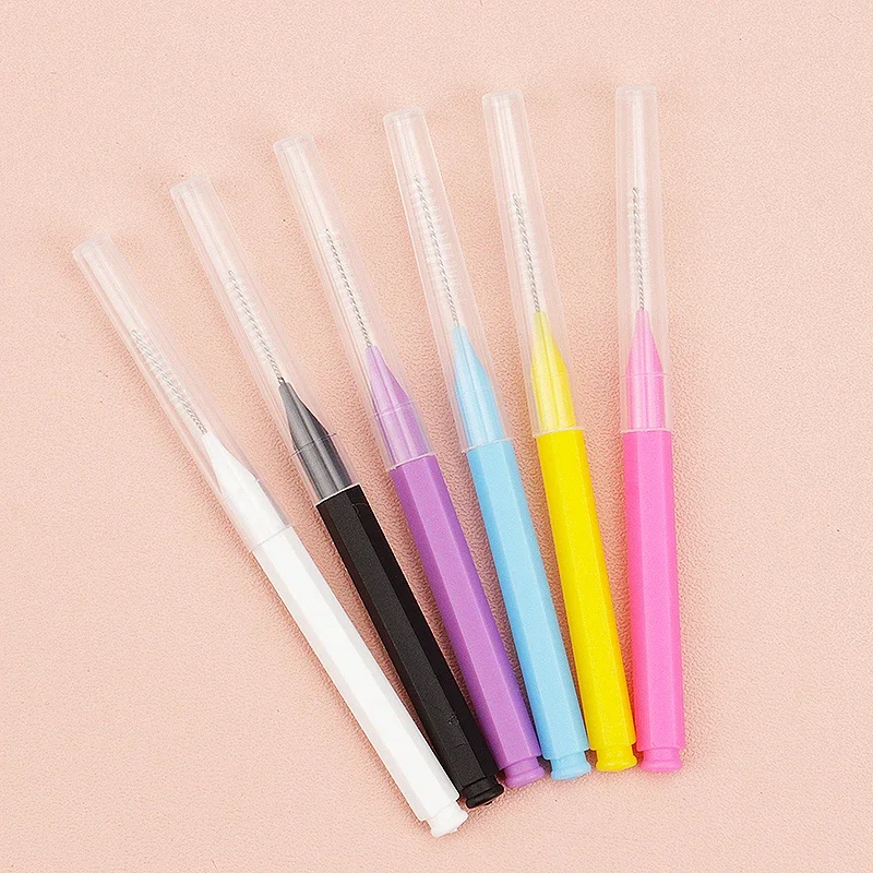 Wholsale Interdental Brush Box Interdental Brush 10 Pieces Clean Tooth Gap Braces Gap Straight Orthodontic Interdental Brush